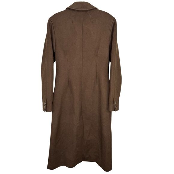 NEW L’Academie x Marianna Long Coat Espresso Brown Size Large - Picture 6 of 10